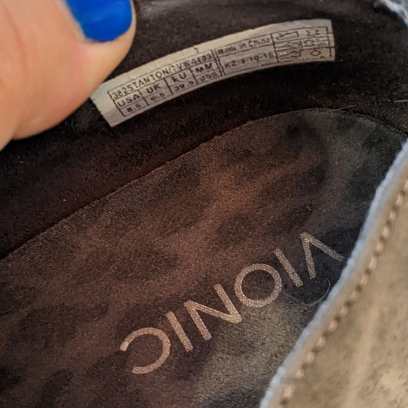 Vionic Suede Wedge Booties - Picture 6 of 6